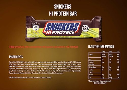 Snickers Hi-Protein Bars Original (57g) 12 Pack