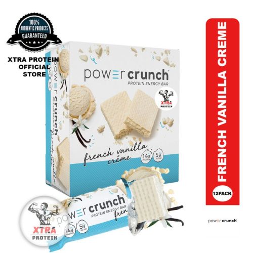 Power Crunch Protein Wafer French Vanilla Creme (40g) 12 Pack | Xtra Protein