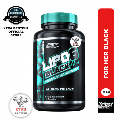 Nutrex Lipo6 Black Hers International Version (120 Caps) Black Series | Xtra Protein