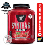 BSN Syntha-6 Isolate Strawberry Milkshake (4lb) 48 Servings | Xtra Protein