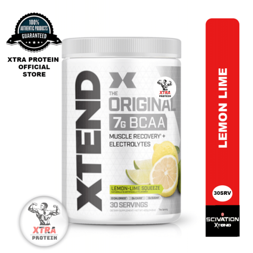 Scivation Xtend BCAA Lemon Lime Squeeze (431g) 30 Servings | Xtra Protein