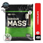Optimum Nutrition Serious Mass Chocolate (12 lb) 16 Servings | Xtra Protein