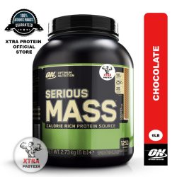 Optimum Nutrition Serious Mass Chocolate (6lb) 8 Servings | Xtra Protein