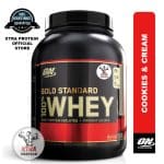 Optimum Nutrition Gold Standard Whey Cookies and Cream (5lb) 68 Servings | Xtra Protein