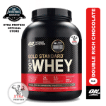 Optimum Nutrition 100% Whey Double Rich Chocolate Gold Standard Whey Protein (5lbs) 74 Servings