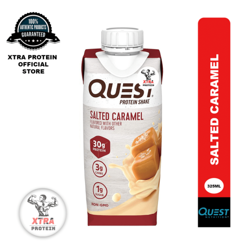 Quest Nutrition Protein Shake Salted Caramel (325ml) 12 Pack | Xtra Protein