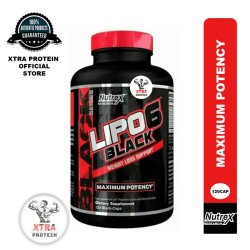 Nutrex Lipo6 Black Maximum Potency (120 Caps) 60 Servings | Xtra Protein