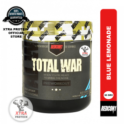Redcon1 Total War Pre Workout Blue Lemonade (441g) 30 Servings | Xtra Protein