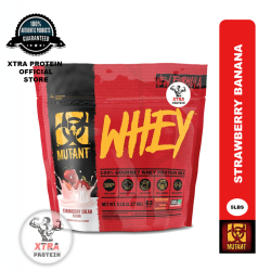 Mutant Whey Protein Strawberry Cream (5lb) 63 Servings | Xtra Protein