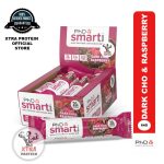 PhD Nutrition Halal Smart Bar Dark Chocolate and Raspberry (64g) 12 Pack | Xtra Protein