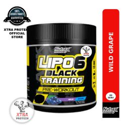Nutrex Lipo-6 Black Training Pre-Workout WIld Grape (264g) 60 Servings | Xtra Protein
