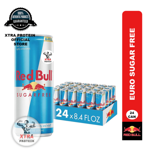 Red Bull Energy Drink Sugar Free Euro (250ml) 24 Pack | Xtra Protein