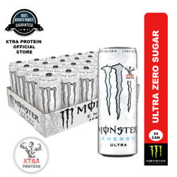 Monster Energy Drink Ultra Zero (355ml) 24 Pack | Xtra Protein