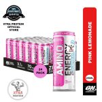 Optimum Nutrition Amino Energy + Electrolyte Pink Lemonade (250ml) 24 Pack | Xtra Protein