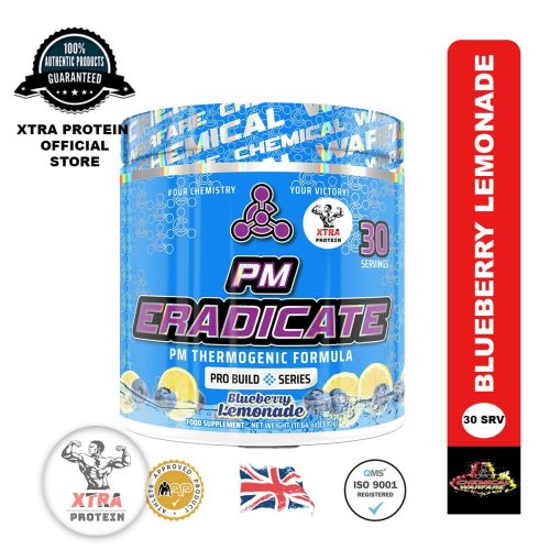 Chemical Warfare Halal PM Eradicate Blueberry Lemonade Night Time Weight Management (330g) 30 Servings | Xtra Protein