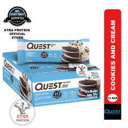 Quest Protein Bar Cookies and Cream (60g) 12 Pack | Xtra Protein