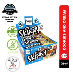 Skinny Food Duo Protein Bar Cookies and Cream (60g) 12 Pack | Xtra Protein