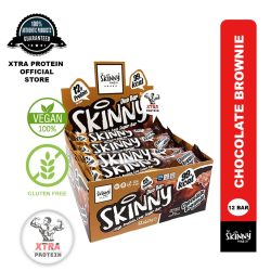 Skinny Food Duo Protein Bar Dark Chocolate Brownie (60g) 12 Pack | Xtra Protein