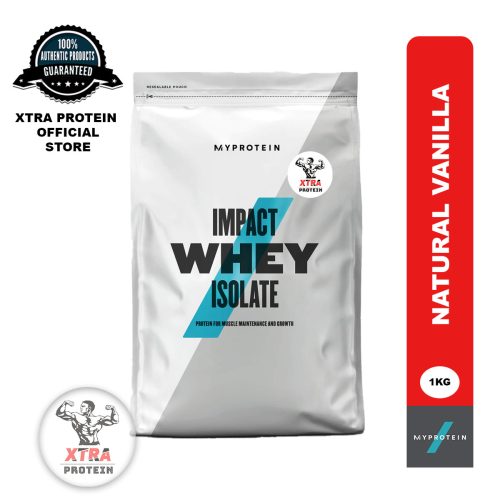 MyProtein Impact Whey Isolate Natural Vanilla (1kg) 40 Servings | Xtra Protein