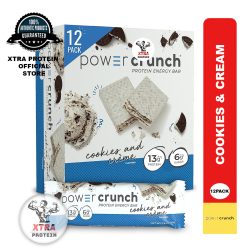 Power Crunch Protein Wafer Cookies and Cream (40g) 12 Pack | Xtra Protein