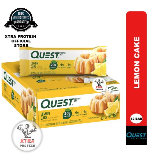 Quest Protein Bar Lemon Cake (60g) 12 Pack | Xtra Protein