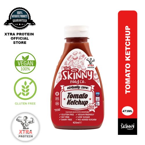 Skinny Food Tomato Ketchup (425ml) Virtually Zero Calorie | Xtra Protein