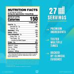 Ryse Core Series Loaded Protein Skippy Peanut Butter (2lbs) 27 Servings | Nutrion Facts