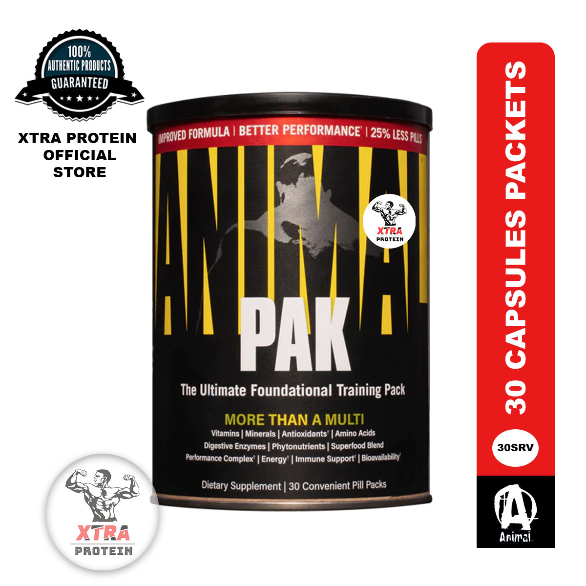 Universal Animal Pak 44 Multivitamin Pill Packs for Bodybuilders