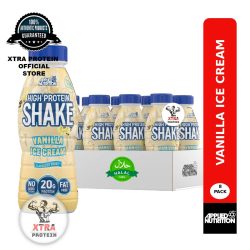 Applied Nutrition High Protein Shake Vanilla Ice Cream (330ml) 8 Pack | Xtra Protein