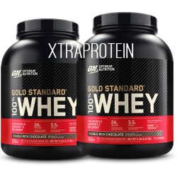 Optimum Nutrition Whey (5lbs) X 2 Double Rich Chocolate | Xtra Protein