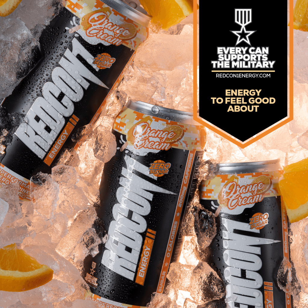 Redcon1 Energy Drink Orange Cream (473ml) 12 Pack XTRA PROTEIN