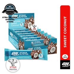 Optimum Nutrition Protein Crunch Bar Chocolate Sweet Coconut (55g) 12 Pack | Xtra Protein