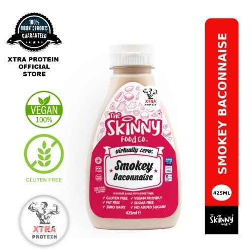 Skinny Food Vegan Smokey Baconnaise (425ml) Virtually Sugar Free | Xtra Protein