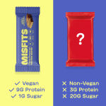 Misfits Vegan Protein Wafer Chocolate Caramel (37g) 12 Pack-1 | Xtra Protein