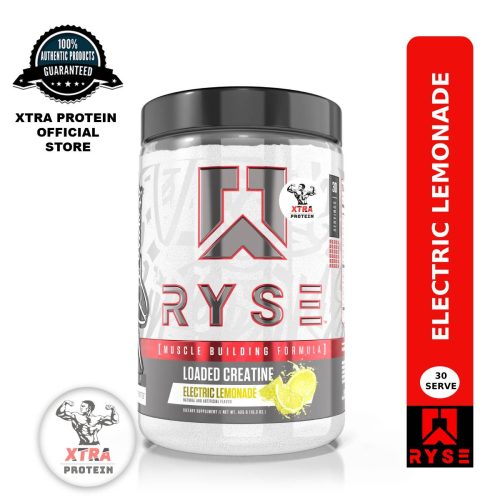 Ryse Loaded Creatine Electric Lemonade (435g) 30 Servings | Xtra Protein