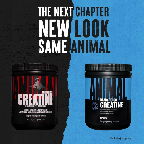 Animal Creatine Monohyrate (300 Caps) 150 Servings | Xtra Protein New Pack