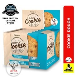 Weider Vegan Protein Cookie American Cookies Dough (90g) 12 Pack | Xtra Protein