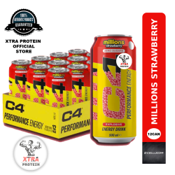Cellucor C4 Sugar-Free Energy Millions Strawberry (473ml) 12 Pack | Xtra Protein