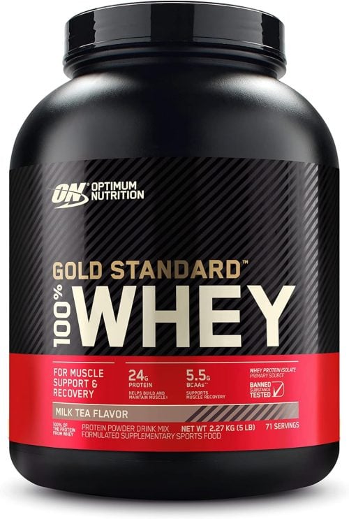 Optimum Nutrition Gold Standard Whey Protein, Milk Tea, 2.27kg (5LB)