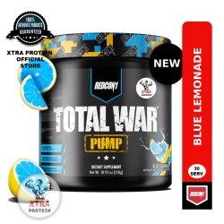 Redcon1 Total War Pump Non-Stim Pre Workout 304g) 30 Servings Blue Lemonade | Xtra Protein