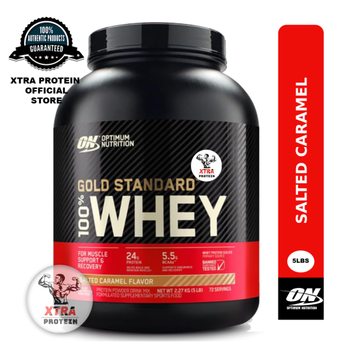 Optimum Nutrition 100% Whey Salted Caramel (5lb) 72 Servings