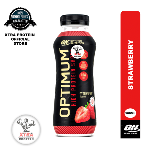 Optimum Nutrition Protein Shake Strawberry (500ml) 12 Pack