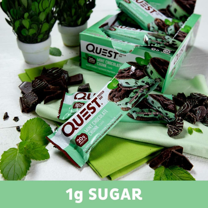 Quest Protein Bar Mint Chocolate Chunk (60g) 12 Pack