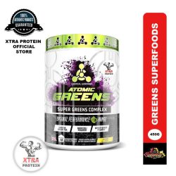 Chemical Warfare Halal Atomic Greens Superfoods Blend (450g) 30 Servings Mango